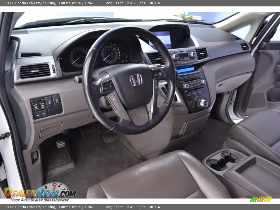 2011 Honda Odyssey Touring Taffeta White / Gray Photo #12