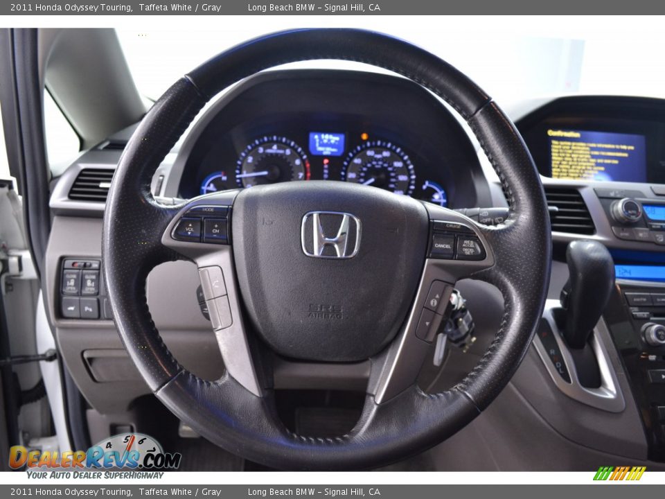 2011 Honda Odyssey Touring Taffeta White / Gray Photo #24