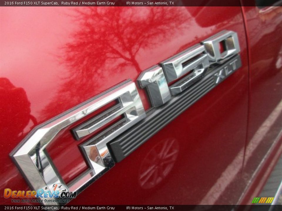 2016 Ford F150 XLT SuperCab Ruby Red / Medium Earth Gray Photo #3