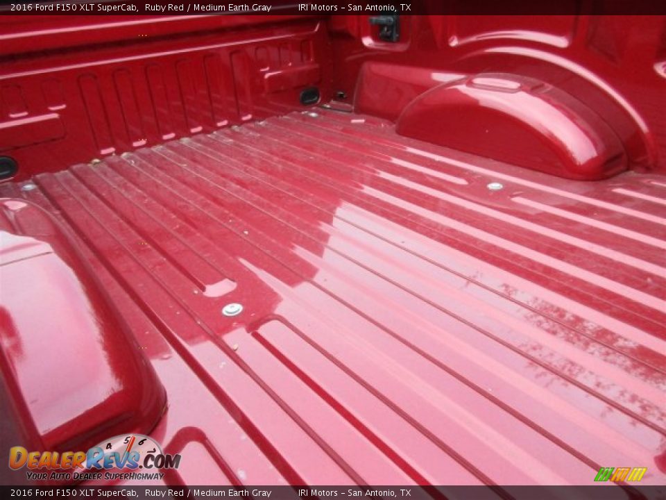 2016 Ford F150 XLT SuperCab Ruby Red / Medium Earth Gray Photo #7