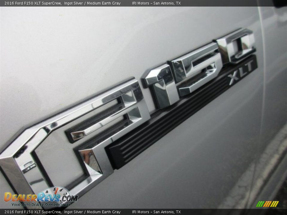 2016 Ford F150 XLT SuperCrew Ingot Silver / Medium Earth Gray Photo #3