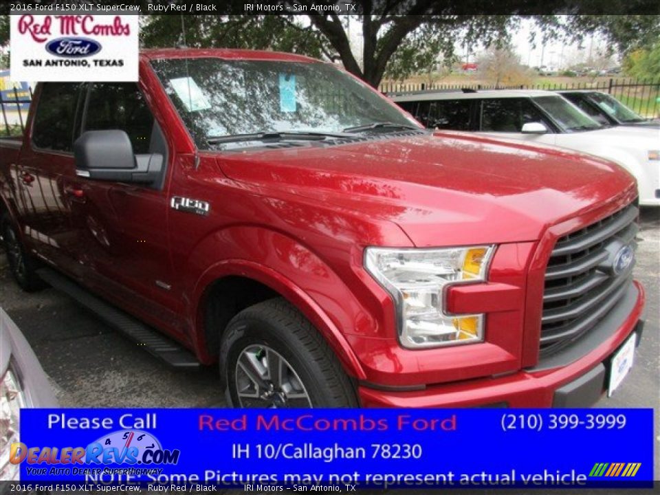 2016 Ford F150 XLT SuperCrew Ruby Red / Black Photo #1