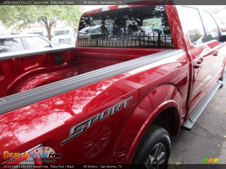 2016 Ford F150 XLT SuperCrew Ruby Red / Black Photo #9