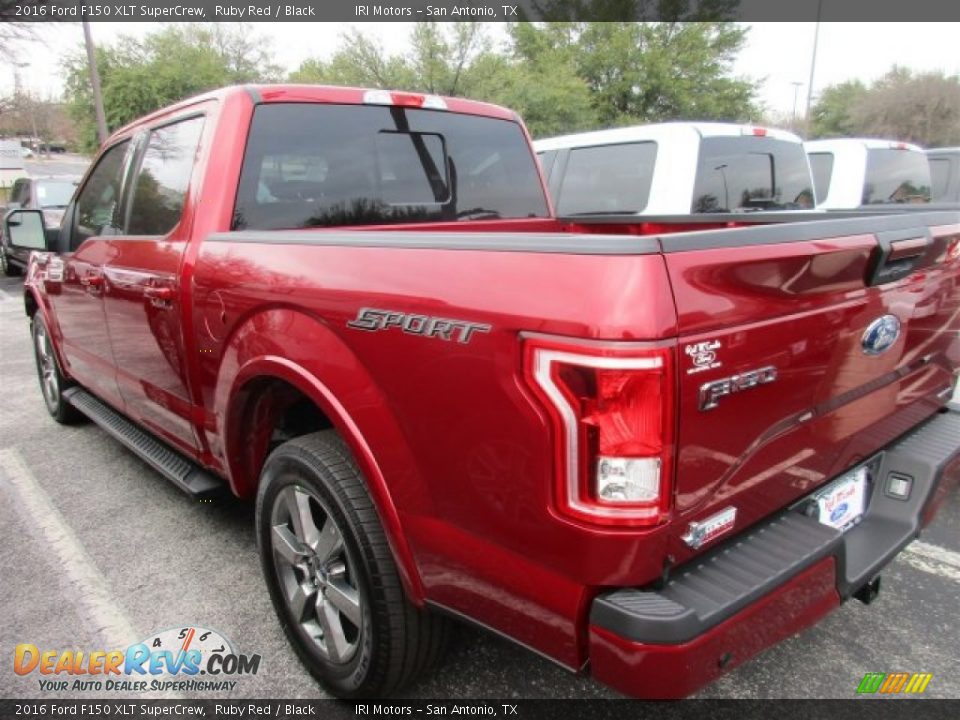 2016 Ford F150 XLT SuperCrew Ruby Red / Black Photo #5