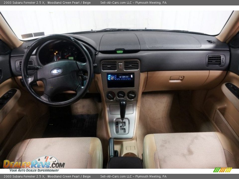 2003 Subaru Forester 2.5 X Woodland Green Pearl / Beige Photo #30