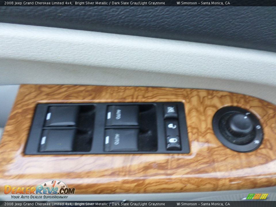 2008 Jeep Grand Cherokee Limited 4x4 Bright Silver Metallic / Dark Slate Gray/Light Graystone Photo #7