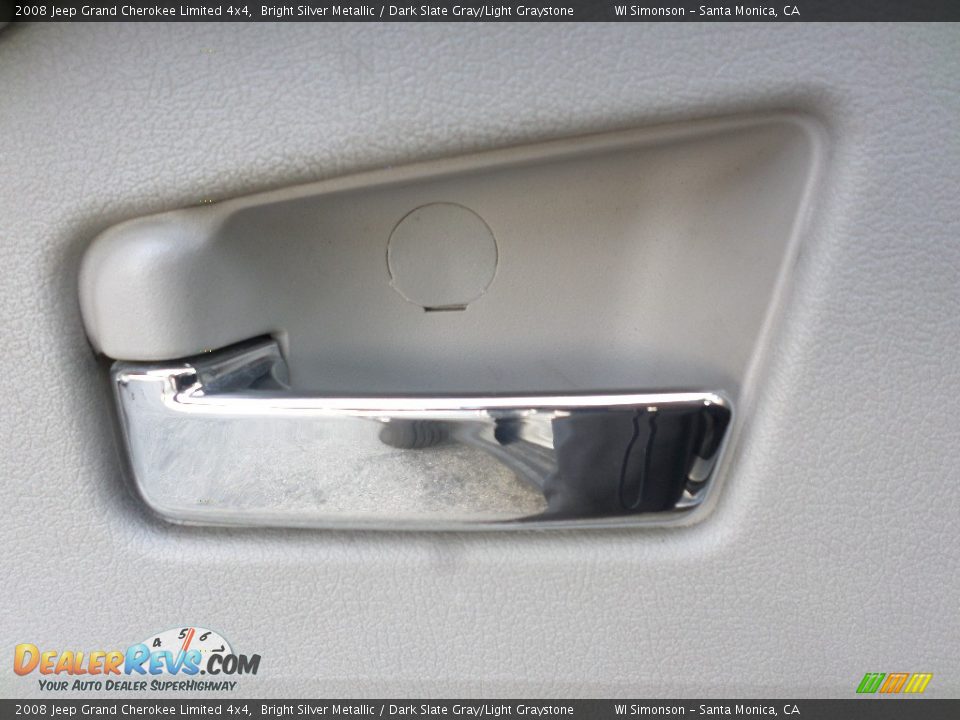 2008 Jeep Grand Cherokee Limited 4x4 Bright Silver Metallic / Dark Slate Gray/Light Graystone Photo #8