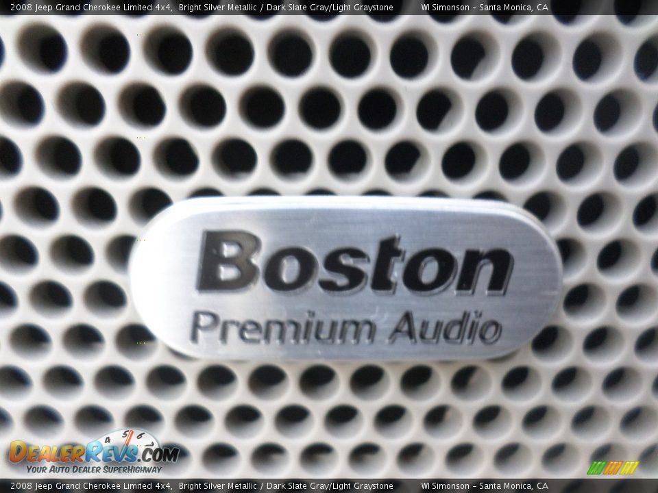 2008 Jeep Grand Cherokee Limited 4x4 Bright Silver Metallic / Dark Slate Gray/Light Graystone Photo #9