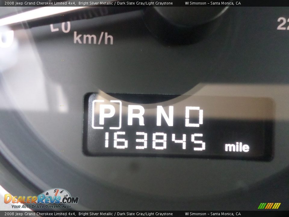 2008 Jeep Grand Cherokee Limited 4x4 Bright Silver Metallic / Dark Slate Gray/Light Graystone Photo #10