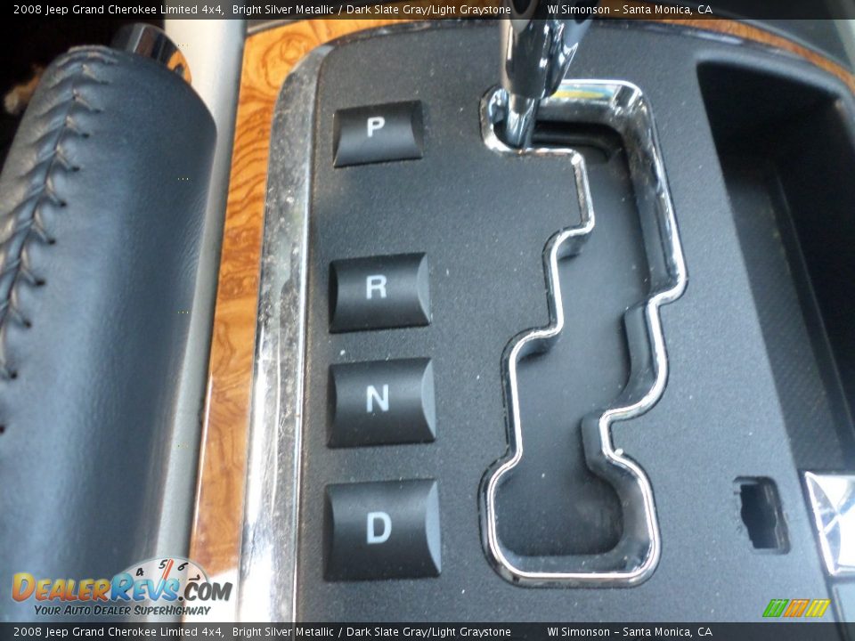 2008 Jeep Grand Cherokee Limited 4x4 Bright Silver Metallic / Dark Slate Gray/Light Graystone Photo #12