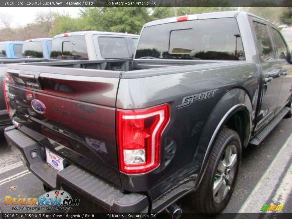 2016 Ford F150 XLT SuperCrew Magnetic / Black Photo #9