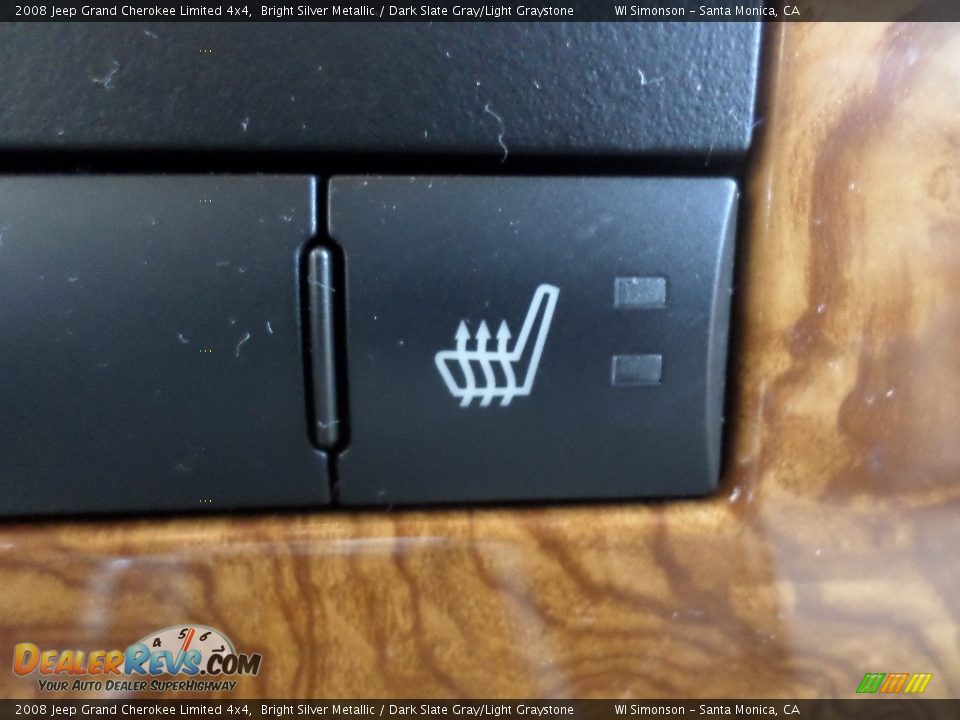 2008 Jeep Grand Cherokee Limited 4x4 Bright Silver Metallic / Dark Slate Gray/Light Graystone Photo #14