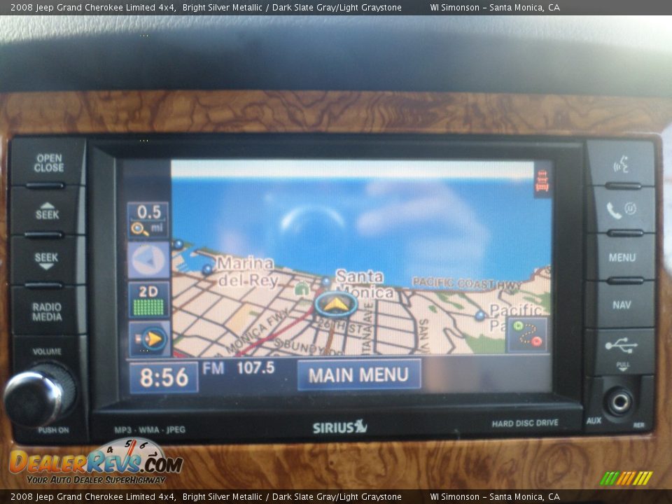 2008 Jeep Grand Cherokee Limited 4x4 Bright Silver Metallic / Dark Slate Gray/Light Graystone Photo #16