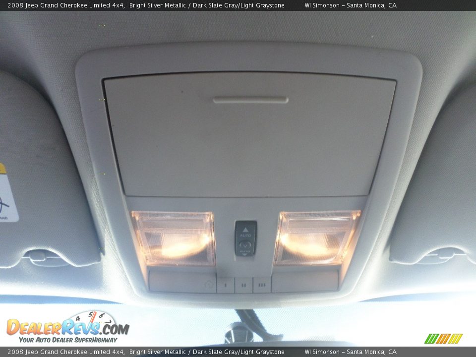 2008 Jeep Grand Cherokee Limited 4x4 Bright Silver Metallic / Dark Slate Gray/Light Graystone Photo #18