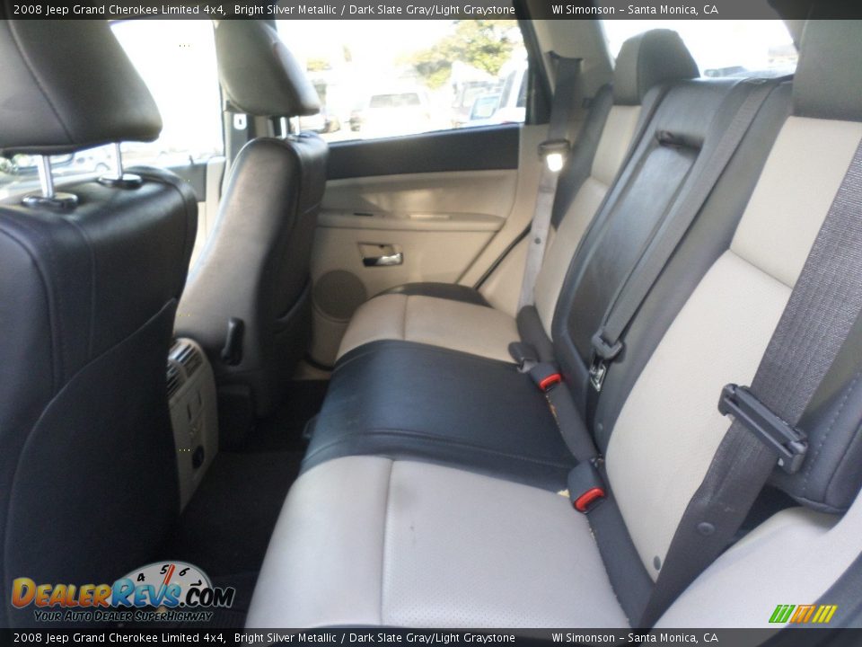 2008 Jeep Grand Cherokee Limited 4x4 Bright Silver Metallic / Dark Slate Gray/Light Graystone Photo #20