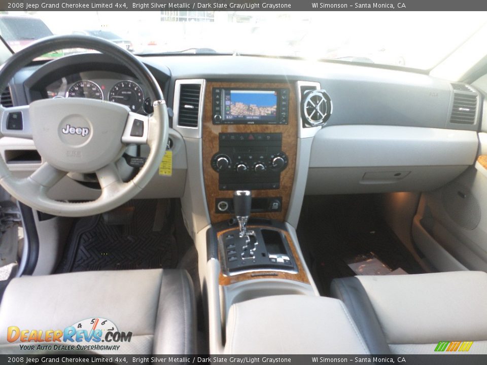 2008 Jeep Grand Cherokee Limited 4x4 Bright Silver Metallic / Dark Slate Gray/Light Graystone Photo #22