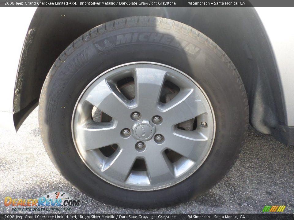 2008 Jeep Grand Cherokee Limited 4x4 Bright Silver Metallic / Dark Slate Gray/Light Graystone Photo #26
