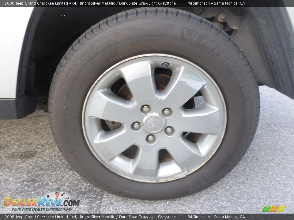 2008 Jeep Grand Cherokee Limited 4x4 Bright Silver Metallic / Dark Slate Gray/Light Graystone Photo #27