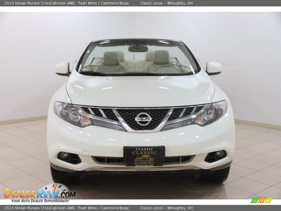 2014 Nissan Murano CrossCabriolet AWD Pearl White / Cashmere/Beige Photo #3