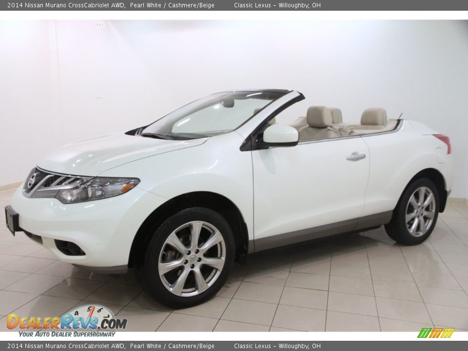 2014 Nissan Murano CrossCabriolet AWD Pearl White / Cashmere/Beige Photo #4