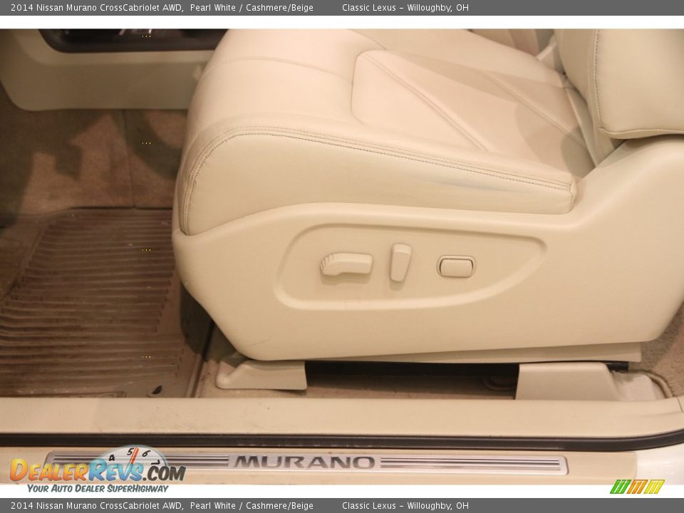 2014 Nissan Murano CrossCabriolet AWD Pearl White / Cashmere/Beige Photo #8