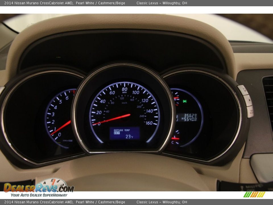 2014 Nissan Murano CrossCabriolet AWD Gauges Photo #11