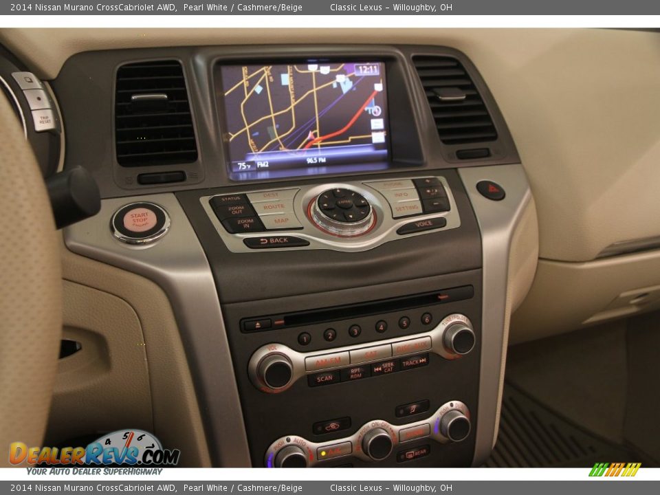 2014 Nissan Murano CrossCabriolet AWD Pearl White / Cashmere/Beige Photo #13