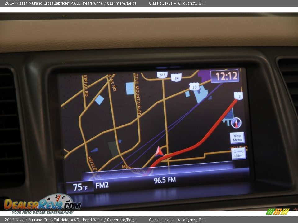 2014 Nissan Murano CrossCabriolet AWD Pearl White / Cashmere/Beige Photo #14
