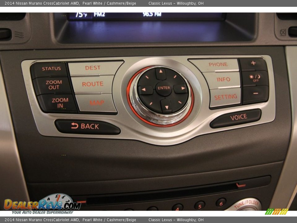 2014 Nissan Murano CrossCabriolet AWD Pearl White / Cashmere/Beige Photo #17