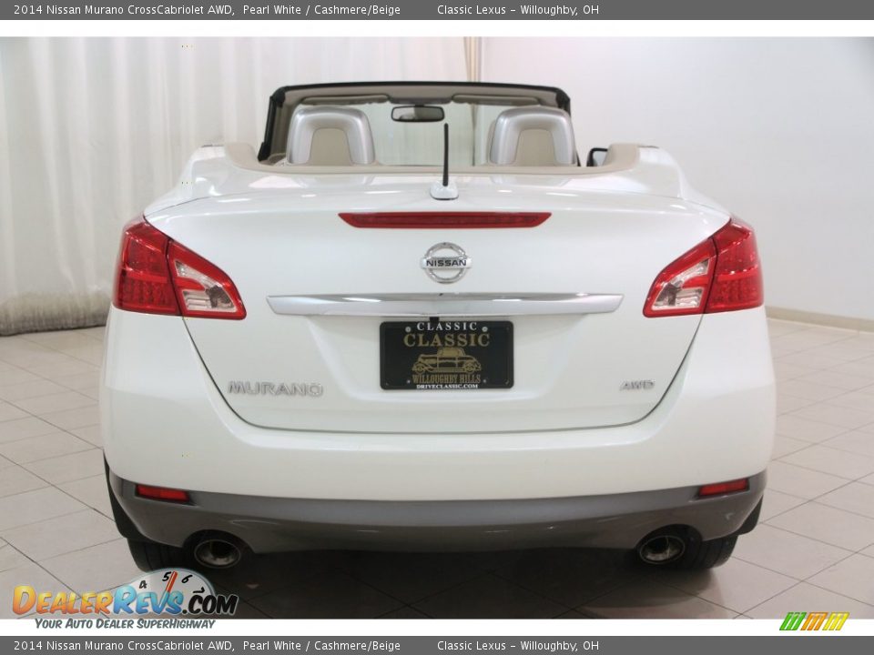 2014 Nissan Murano CrossCabriolet AWD Pearl White / Cashmere/Beige Photo #25