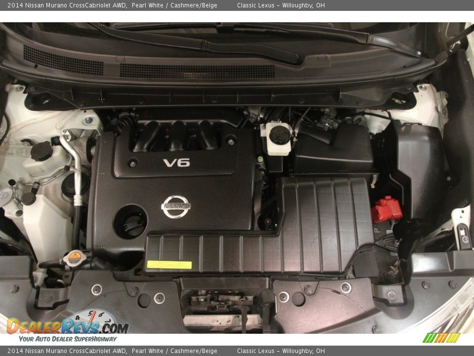 2014 Nissan Murano CrossCabriolet AWD Pearl White / Cashmere/Beige Photo #26