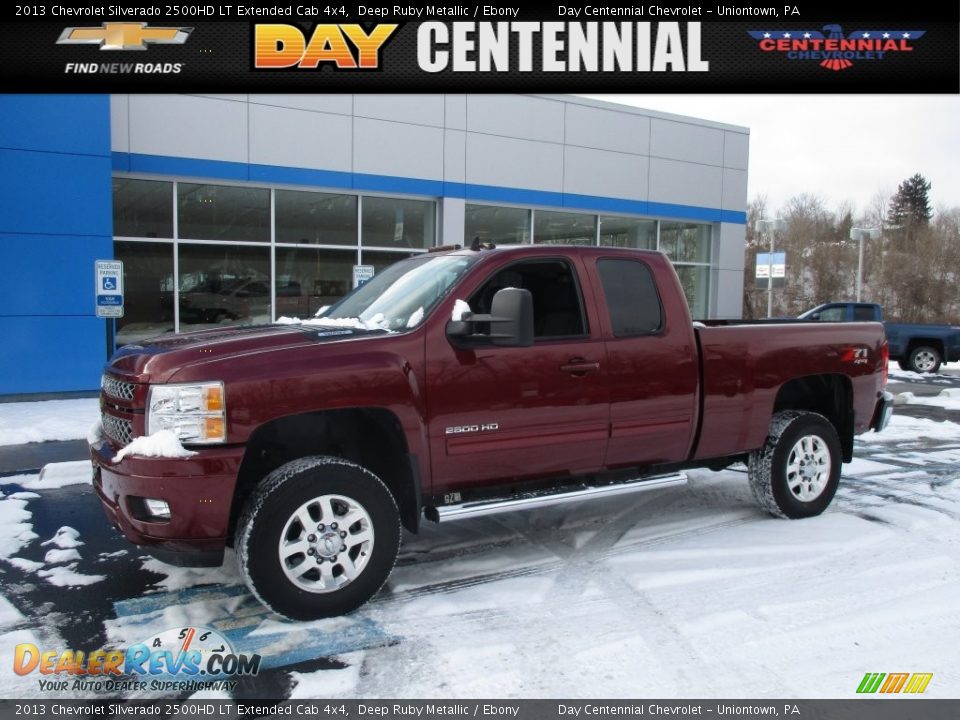 2013 Chevrolet Silverado 2500HD LT Extended Cab 4x4 Deep Ruby Metallic / Ebony Photo #1