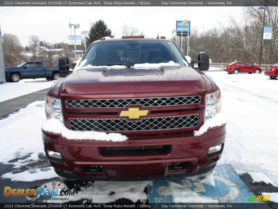2013 Chevrolet Silverado 2500HD LT Extended Cab 4x4 Deep Ruby Metallic / Ebony Photo #17