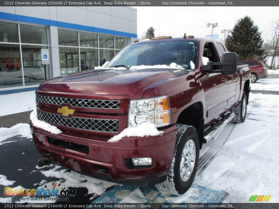 2013 Chevrolet Silverado 2500HD LT Extended Cab 4x4 Deep Ruby Metallic / Ebony Photo #18