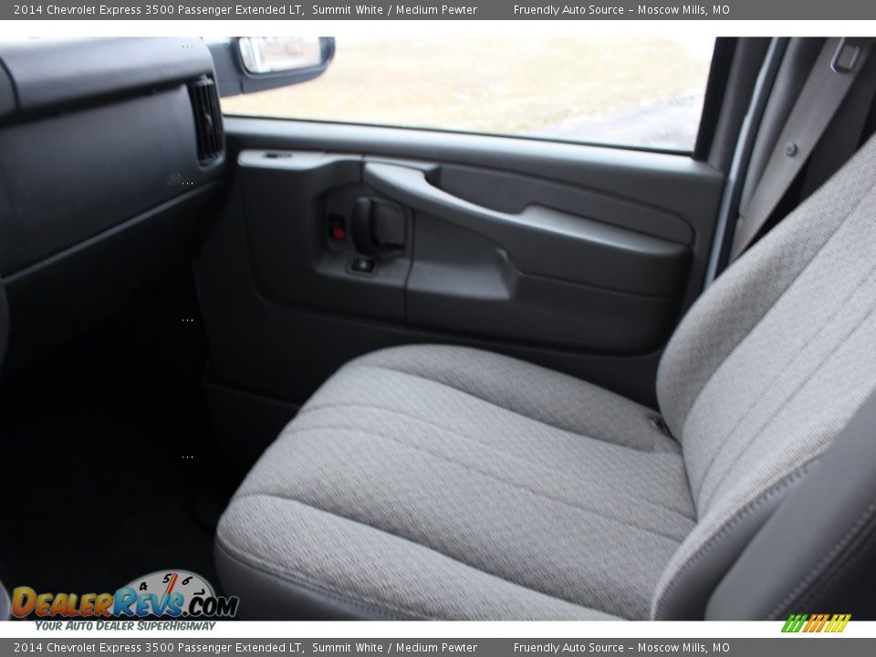 2014 Chevrolet Express 3500 Passenger Extended LT Summit White / Medium Pewter Photo #23