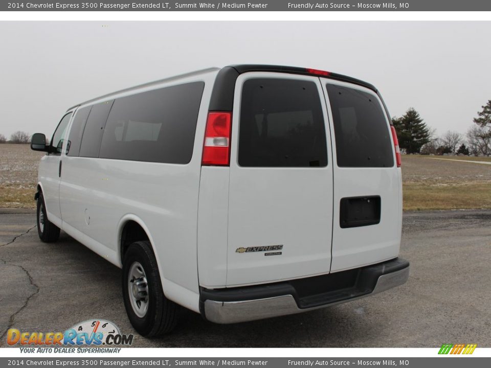 2014 Chevrolet Express 3500 Passenger Extended LT Summit White / Medium Pewter Photo #32