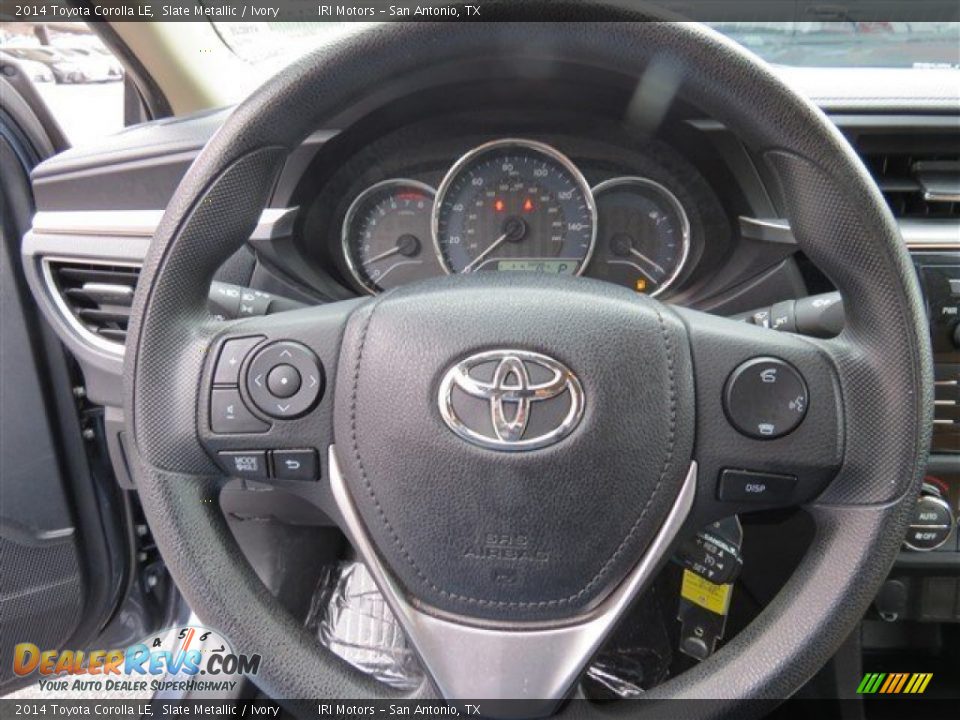 2014 Toyota Corolla LE Slate Metallic / Ivory Photo #27
