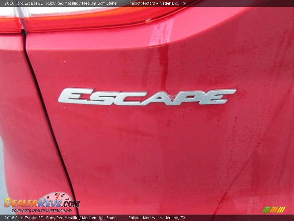 2016 Ford Escape SE Ruby Red Metallic / Medium Light Stone Photo #13