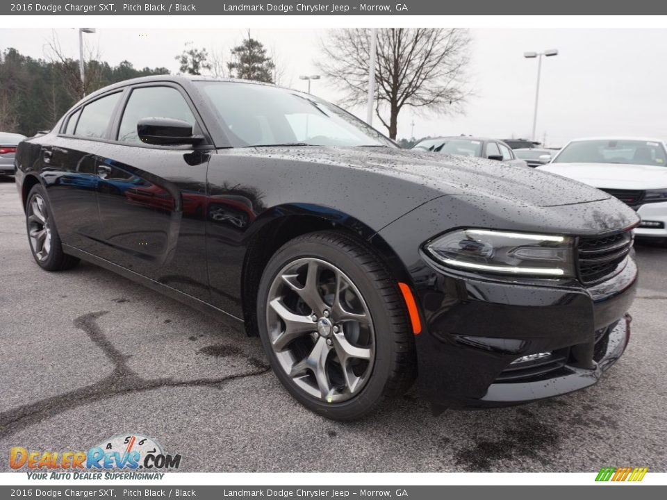 2016 Dodge Charger SXT Pitch Black / Black Photo #4