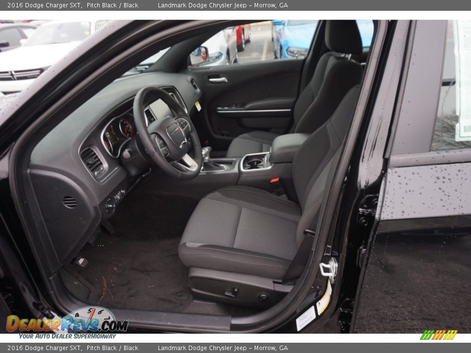 2016 Dodge Charger SXT Pitch Black / Black Photo #6