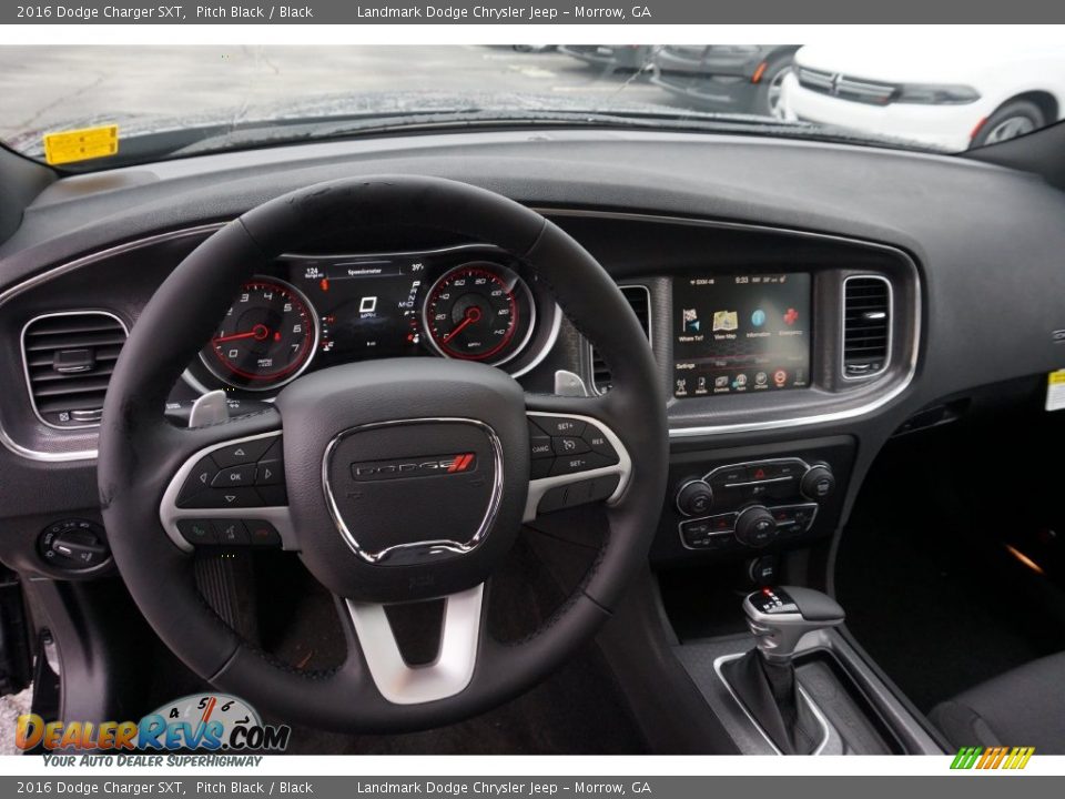 2016 Dodge Charger SXT Pitch Black / Black Photo #7