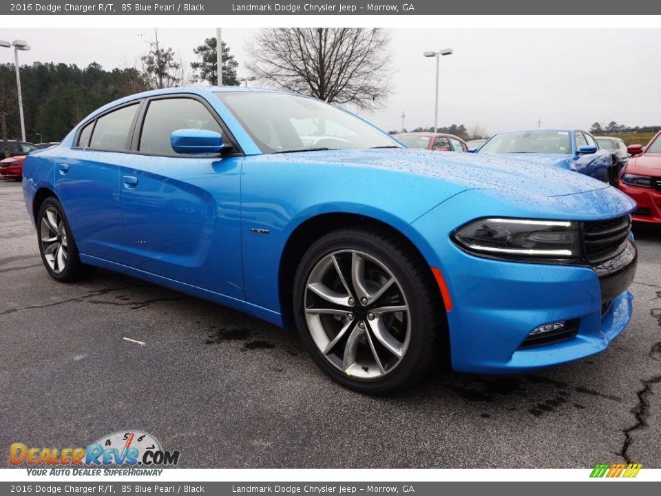 2016 Dodge Charger R/T B5 Blue Pearl / Black Photo #4