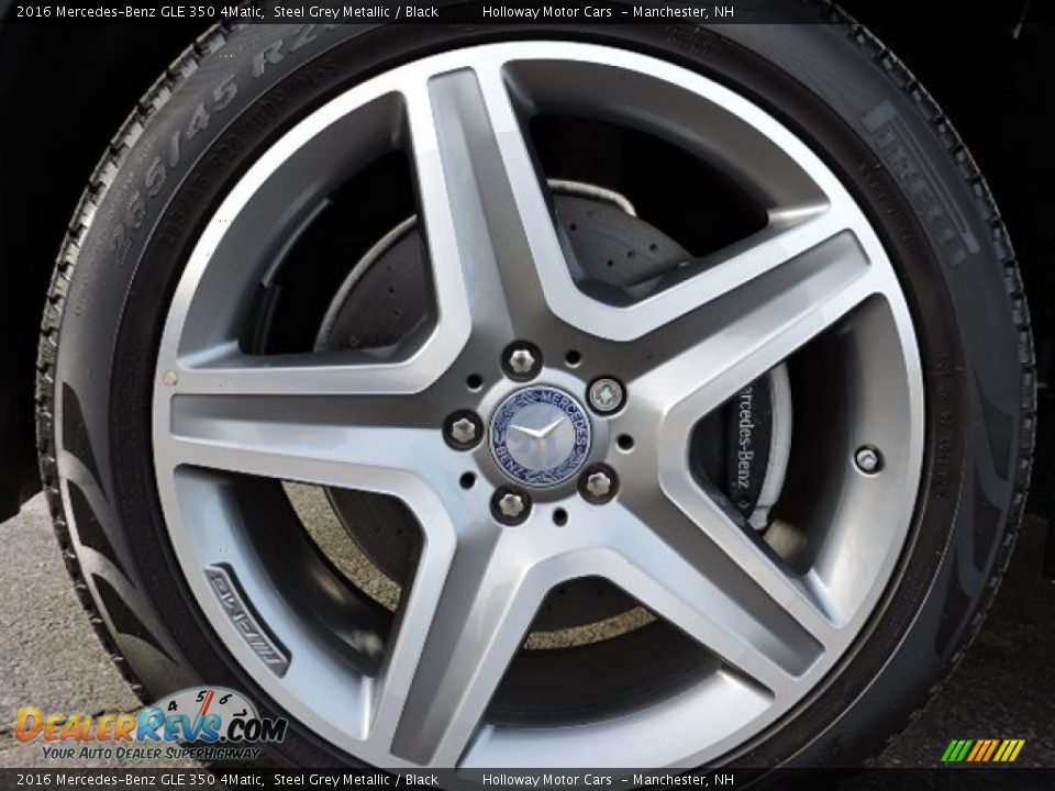 2016 Mercedes-Benz GLE 350 4Matic Steel Grey Metallic / Black Photo #4