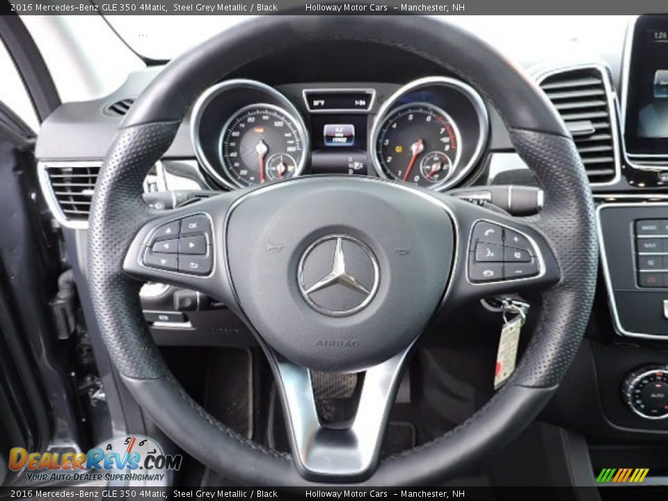 2016 Mercedes-Benz GLE 350 4Matic Steel Grey Metallic / Black Photo #8