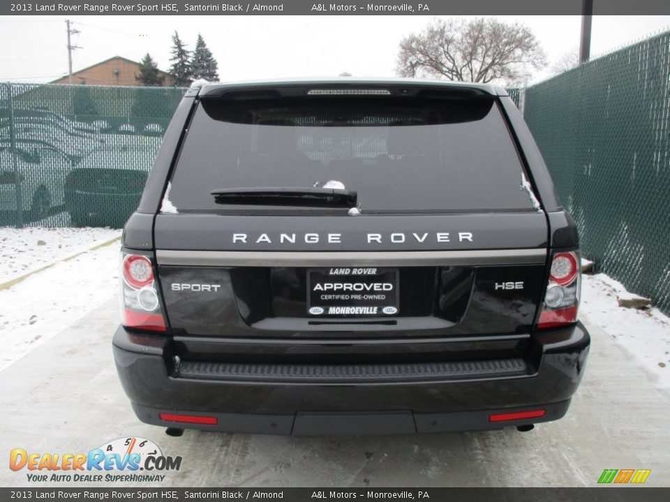 2013 Land Rover Range Rover Sport HSE Santorini Black / Almond Photo #9