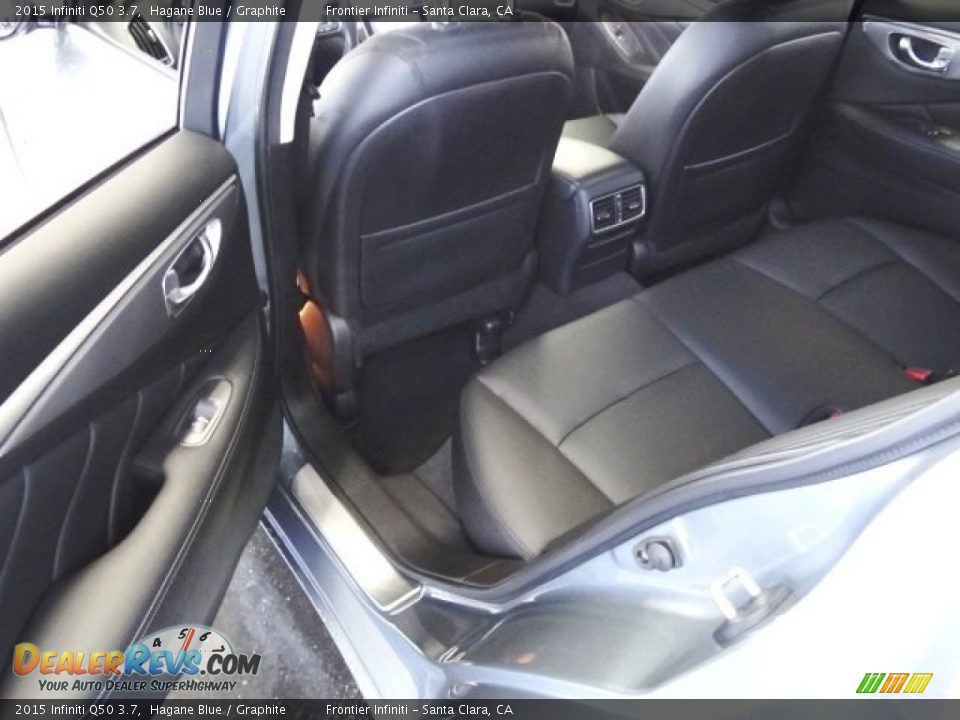 2015 Infiniti Q50 3.7 Hagane Blue / Graphite Photo #23