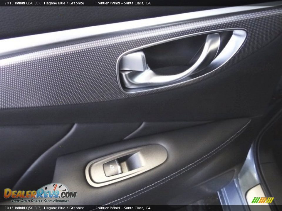 2015 Infiniti Q50 3.7 Hagane Blue / Graphite Photo #25