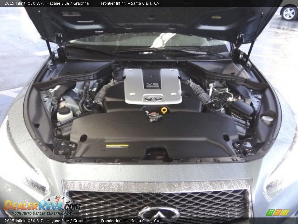 2015 Infiniti Q50 3.7 Hagane Blue / Graphite Photo #33