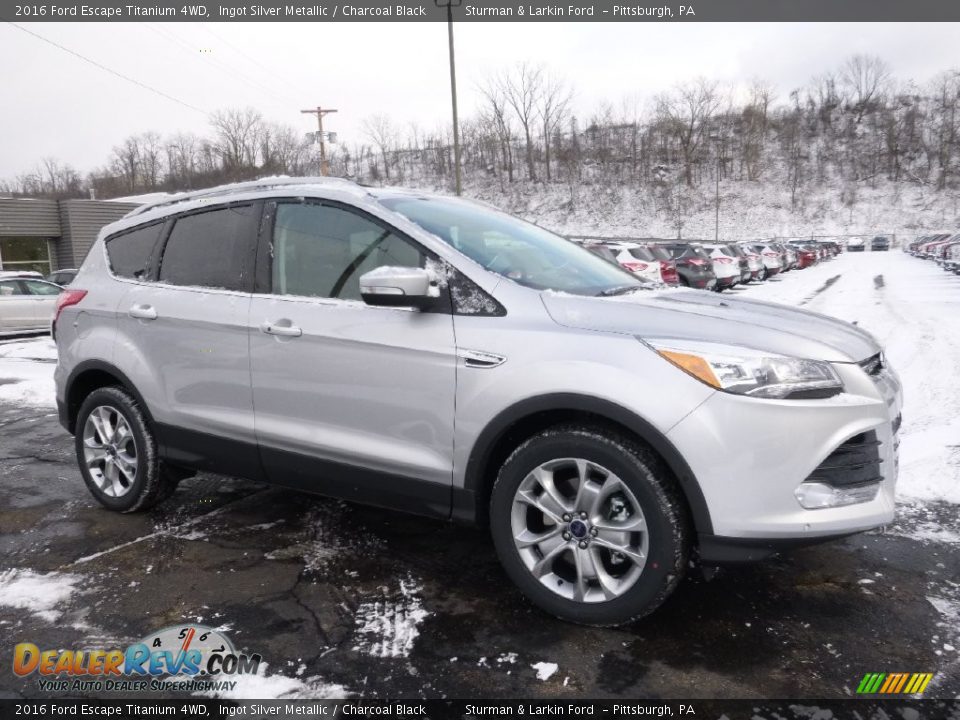 2016 Ford Escape Titanium 4WD Ingot Silver Metallic / Charcoal Black Photo #1