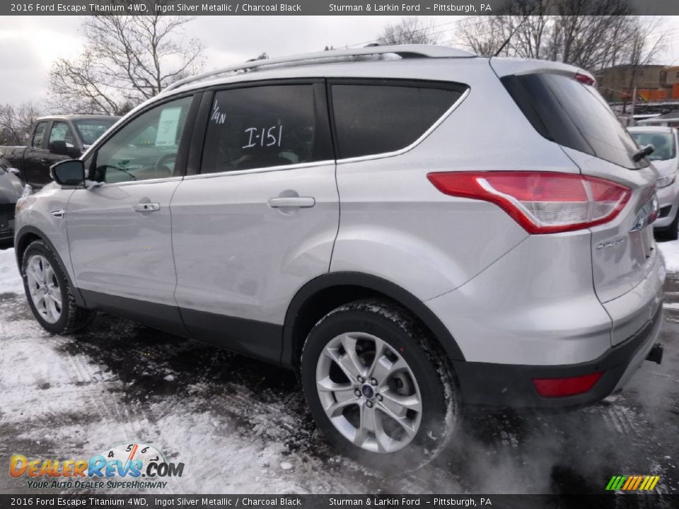 2016 Ford Escape Titanium 4WD Ingot Silver Metallic / Charcoal Black Photo #3